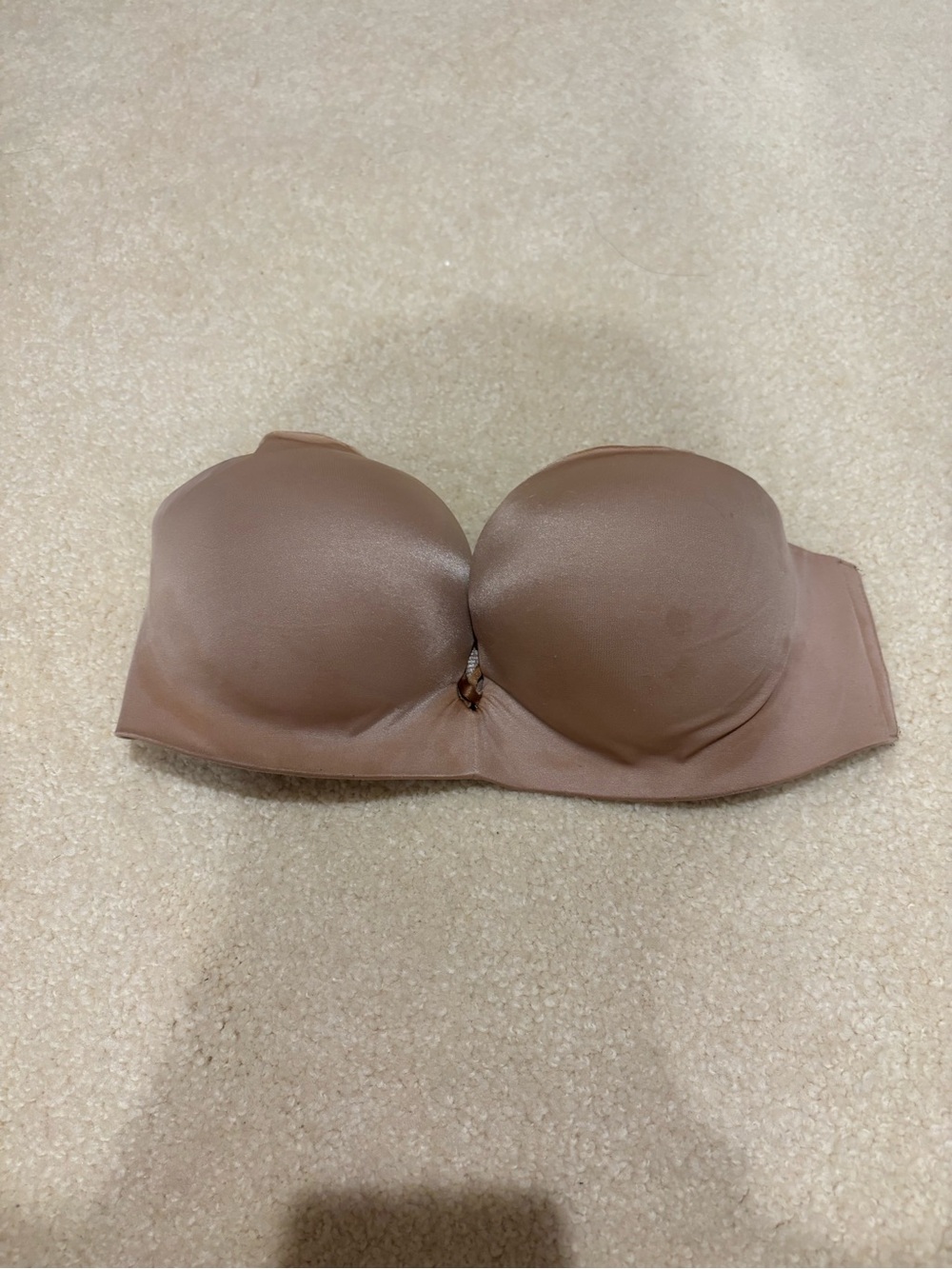 Victoria's Secret Strapless Molded Bandeau Bra in Nude Brown